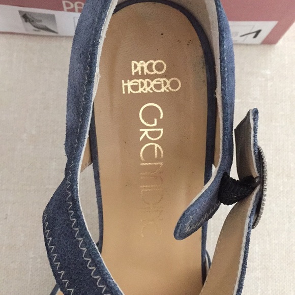 Blue Suede heels - Picture 4 of 6